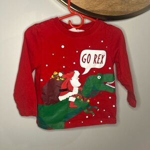 5 For $30 H&M Red Santa Dinosaur Long Sleeve Tee